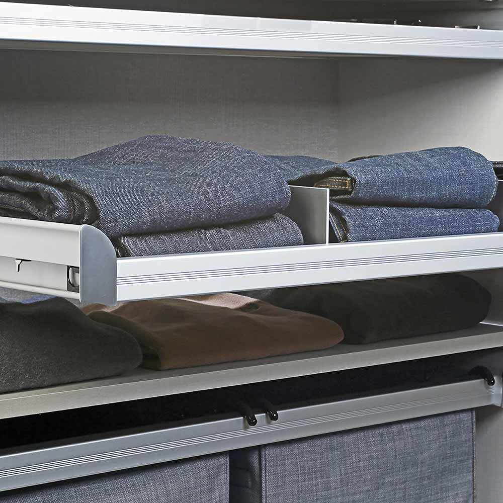 Elegant lingerie drawer filled with stylish undergarments, enhancing home organization in Calgarys Zen Living products.