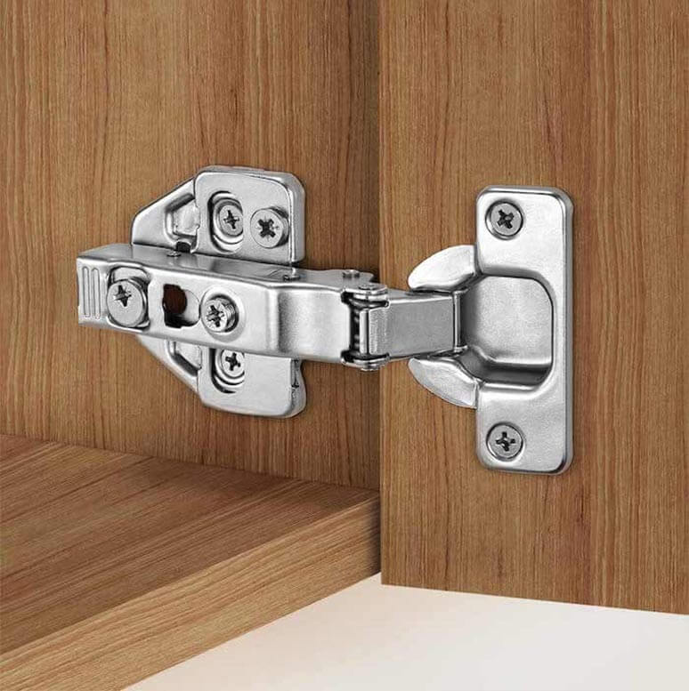 Hinges and slides for kitchen cabinets, enhancing functionality in Calgary home renovations.